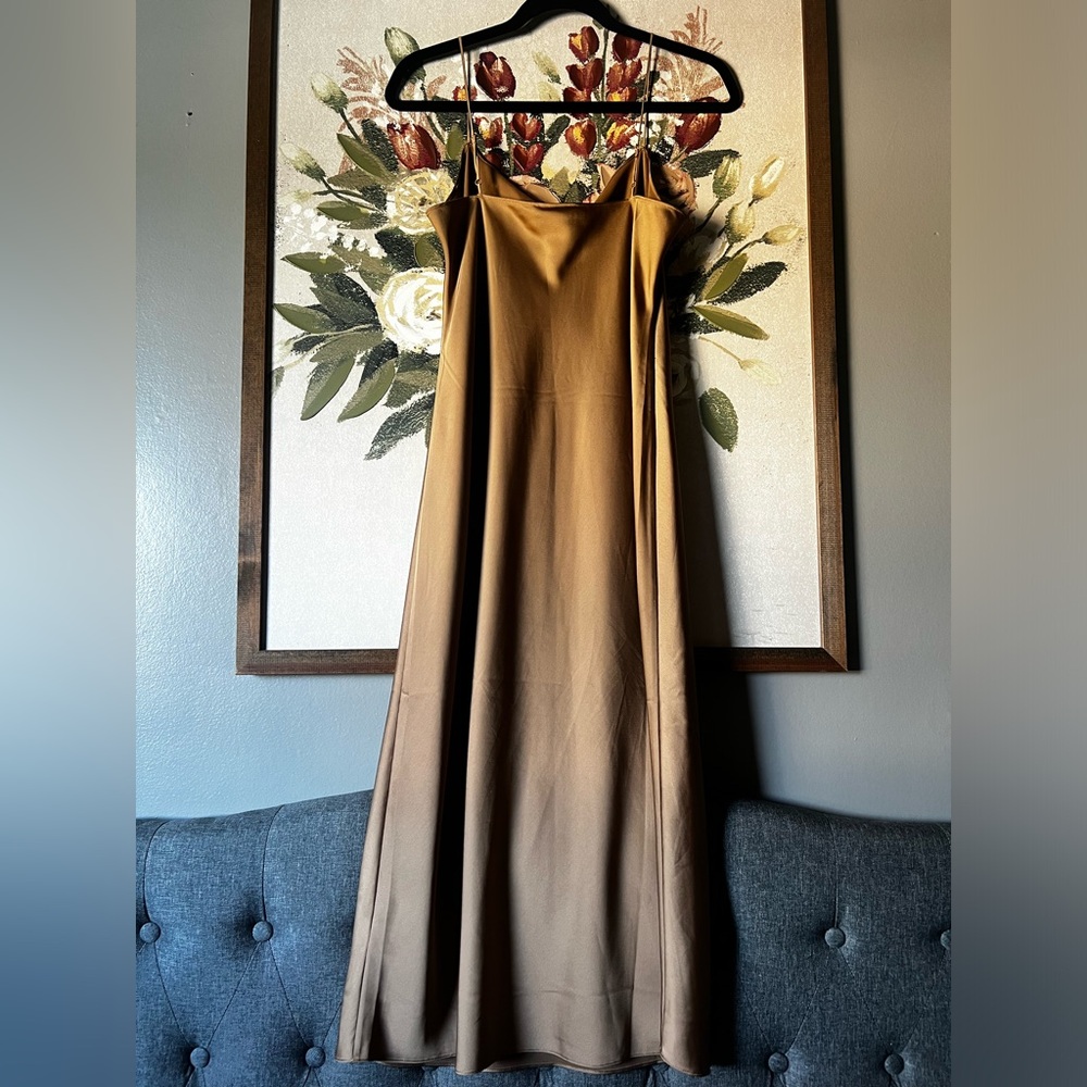 J. Crew Tan Slip Dress - Picture 2 of 2